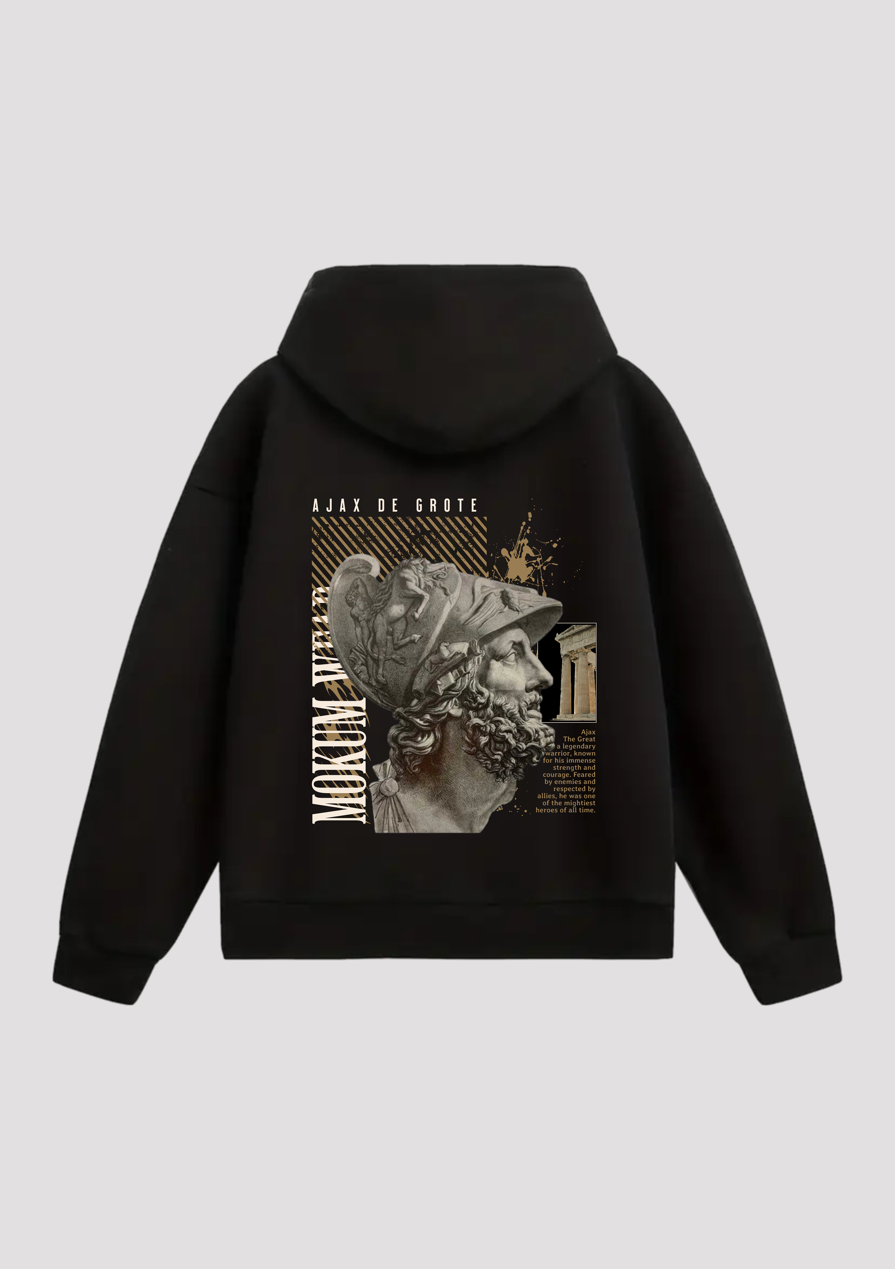 Ajax De Grote - Oversized Hoodie Achterafdruk